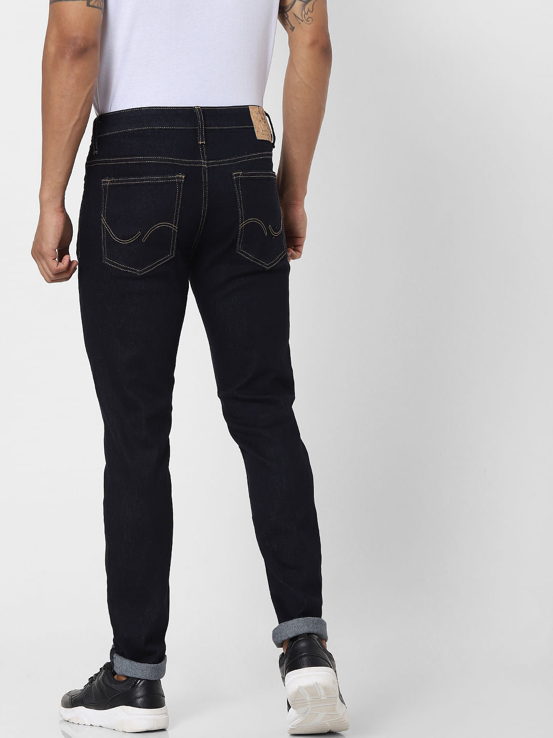 Dark Blue Low Rise Glenn Slim Fit Jeans