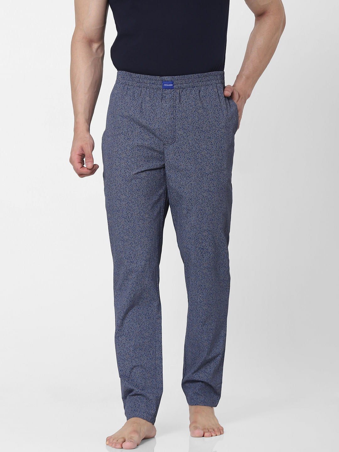 Blue Grain Print Pyjamas