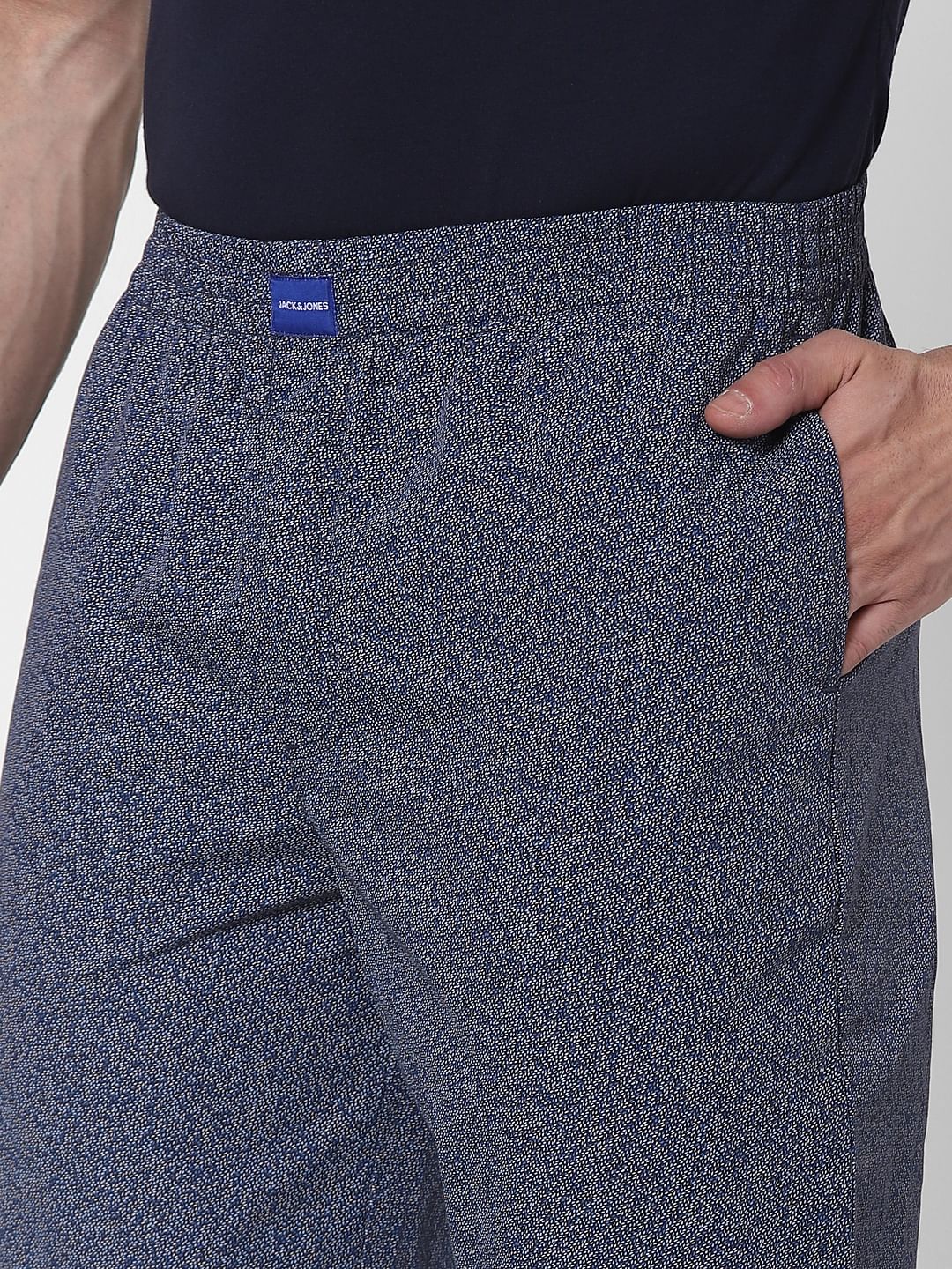 Blue Grain Print Pyjamas