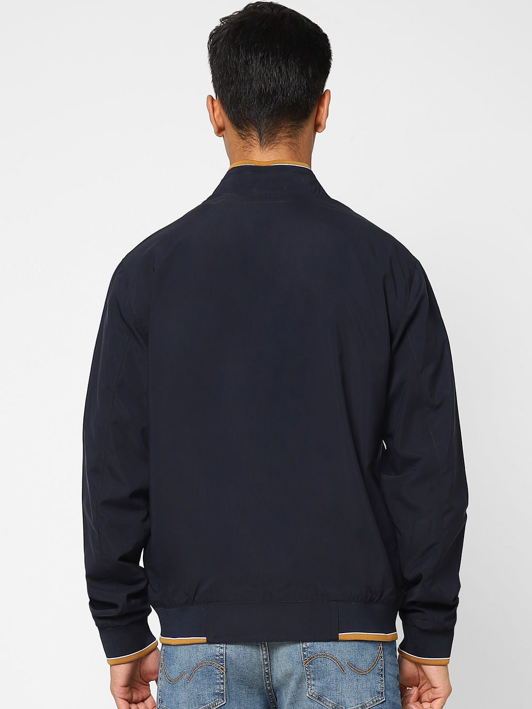 Navy Blue Reversible Casual Jacket