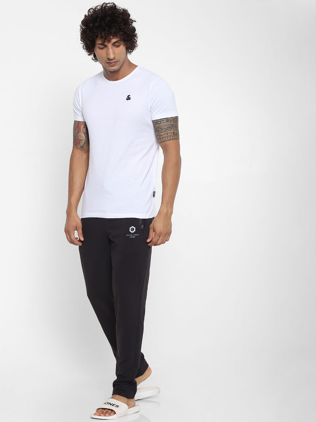Black Mid Rise Zip Pocket Sweatpants