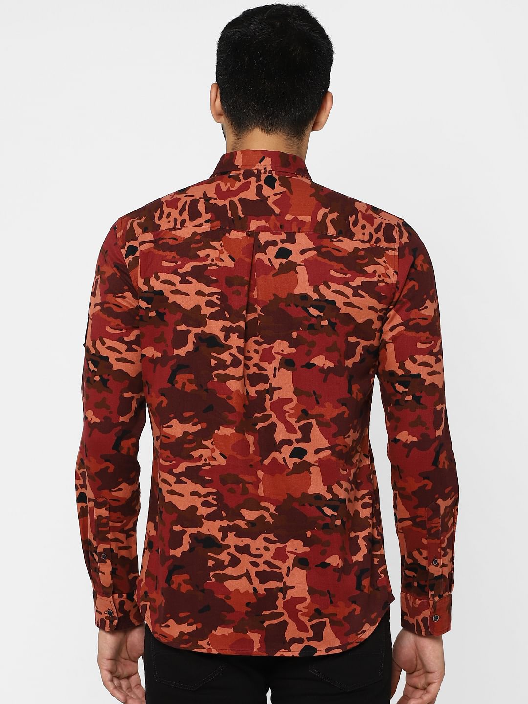Brown Camo Full Sleeves Shirt