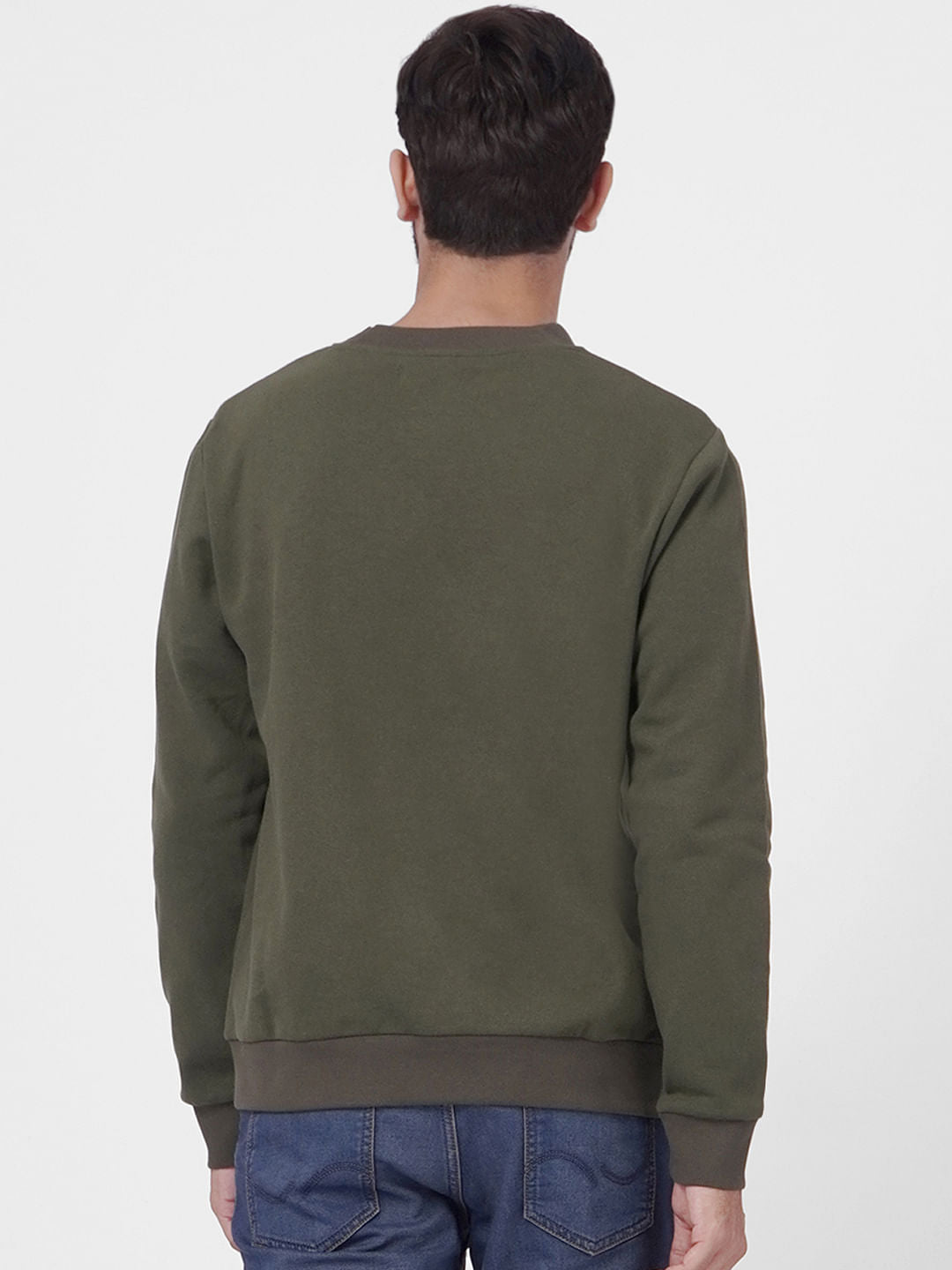 Green Graphic Print Sweatshirt