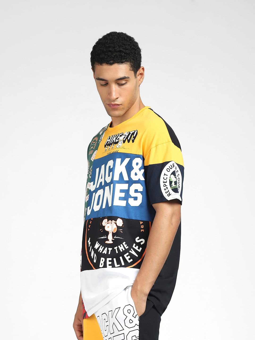 X PEANUTS Multi-coloured Graphic Co-ord T-shirt