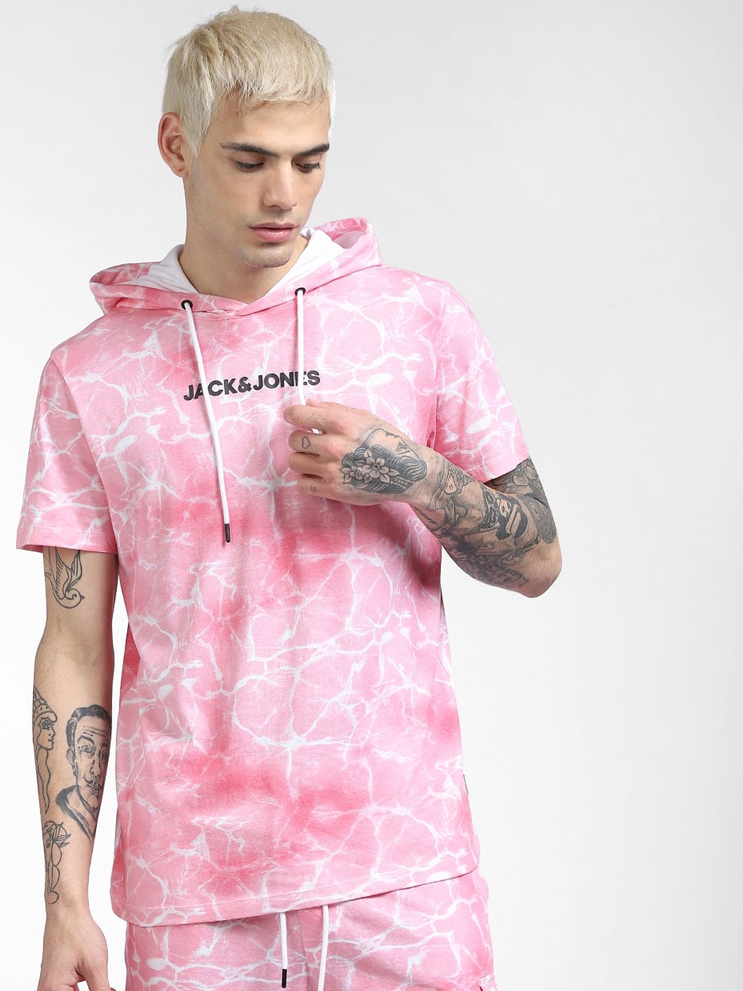 Pink Tie Dye Co-ord Hoodie