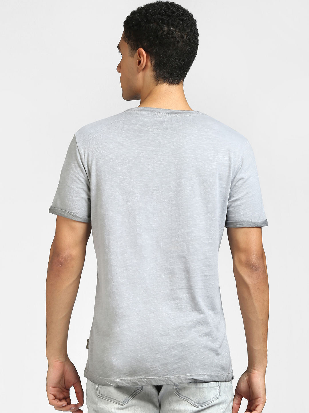 Grey Camo Crew Neck T-shirt