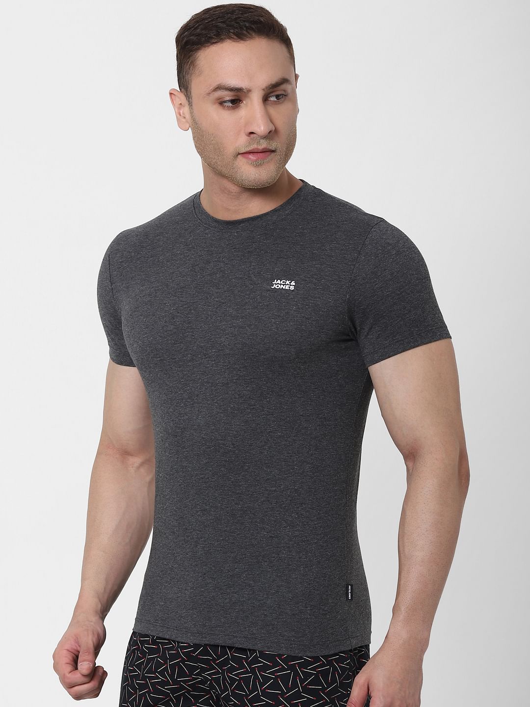 Dark Grey Crew Neck T-shirt