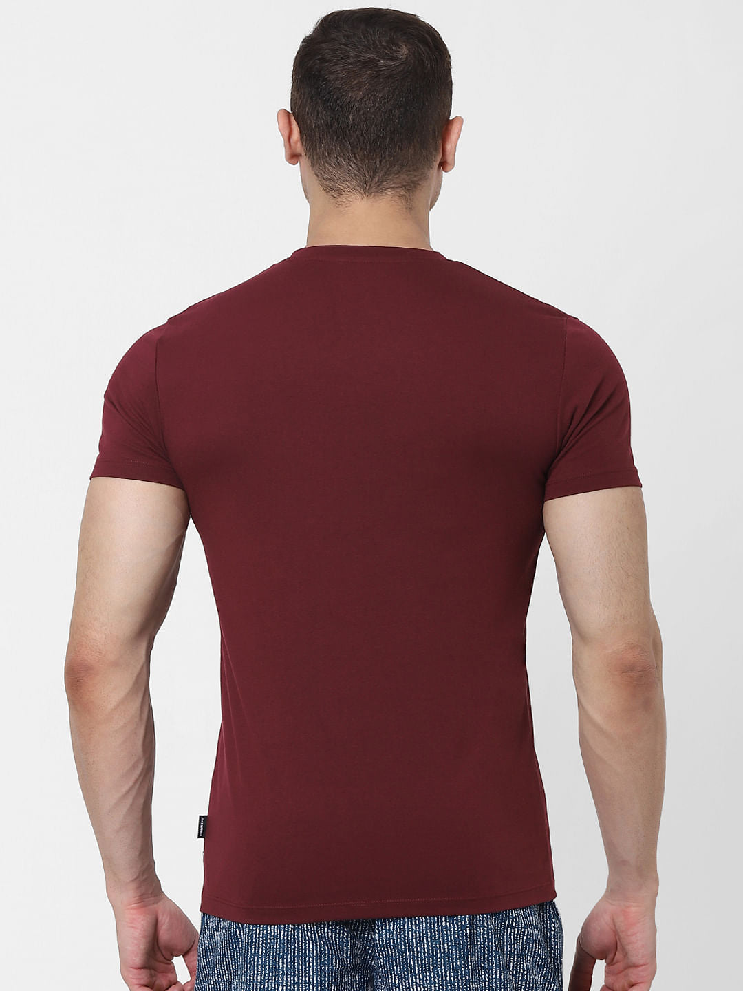 Maroon Crew Neck T-shirt