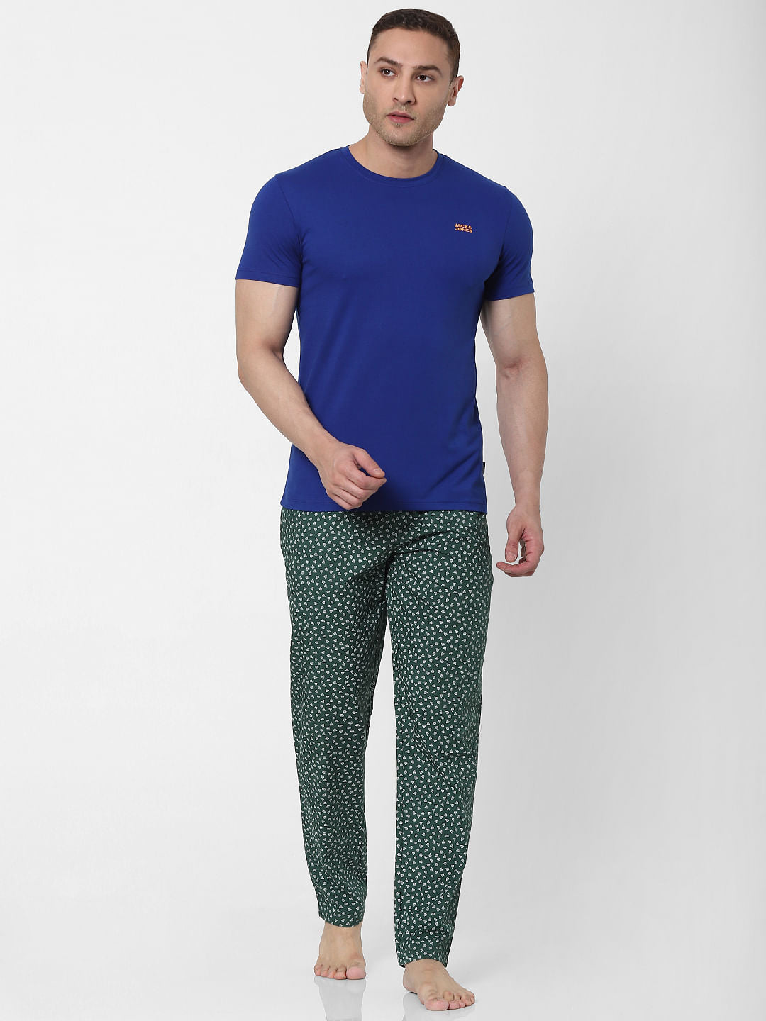 Blue Crew Neck T-shirt