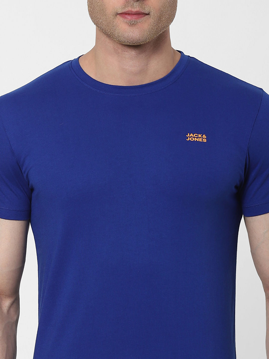 Blue Crew Neck T-shirt