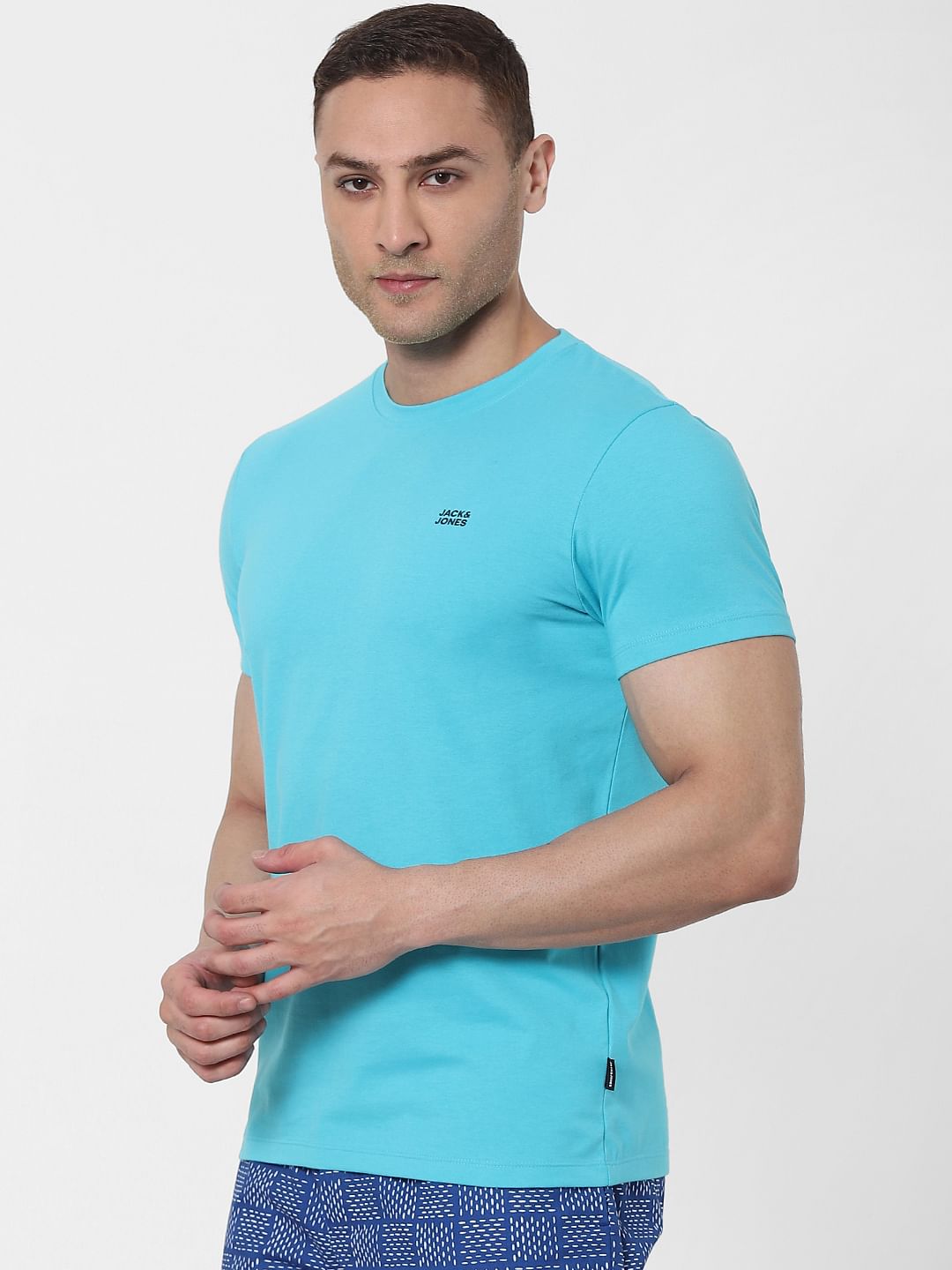 Light Blue Crew Neck T-shirt