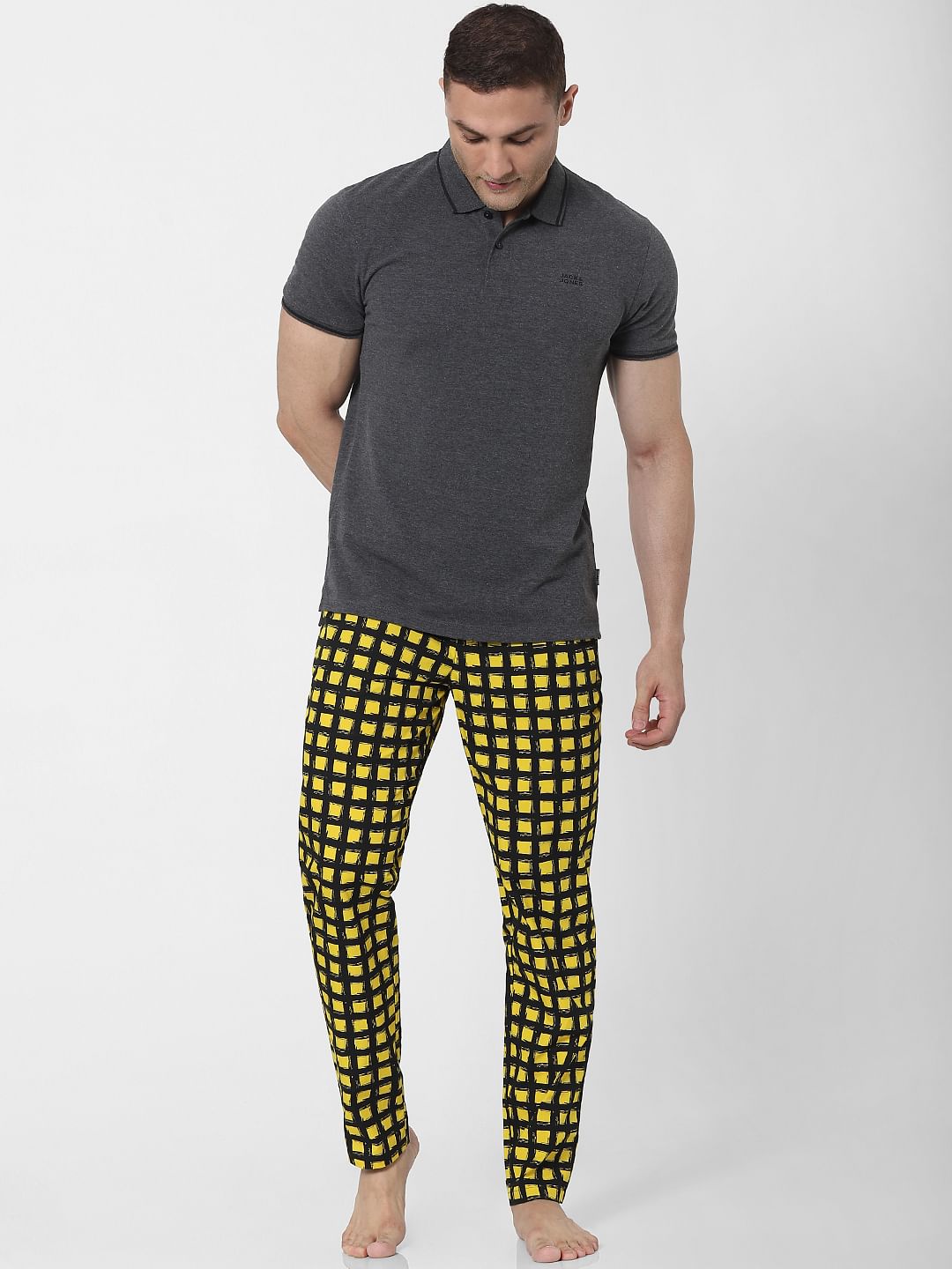 Grey Polo Neck T-shirt