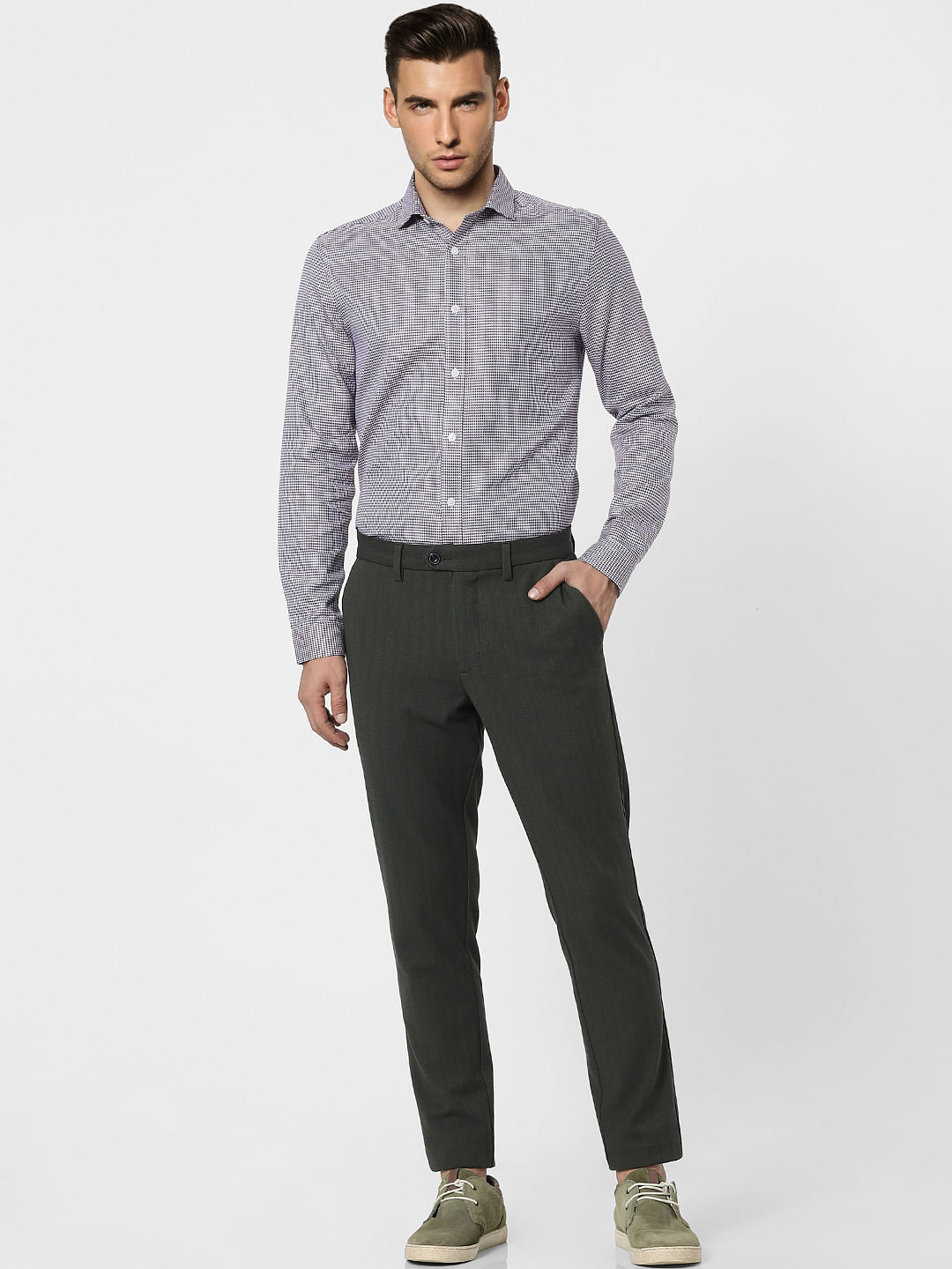 Red Check Full Sleeves Shirt