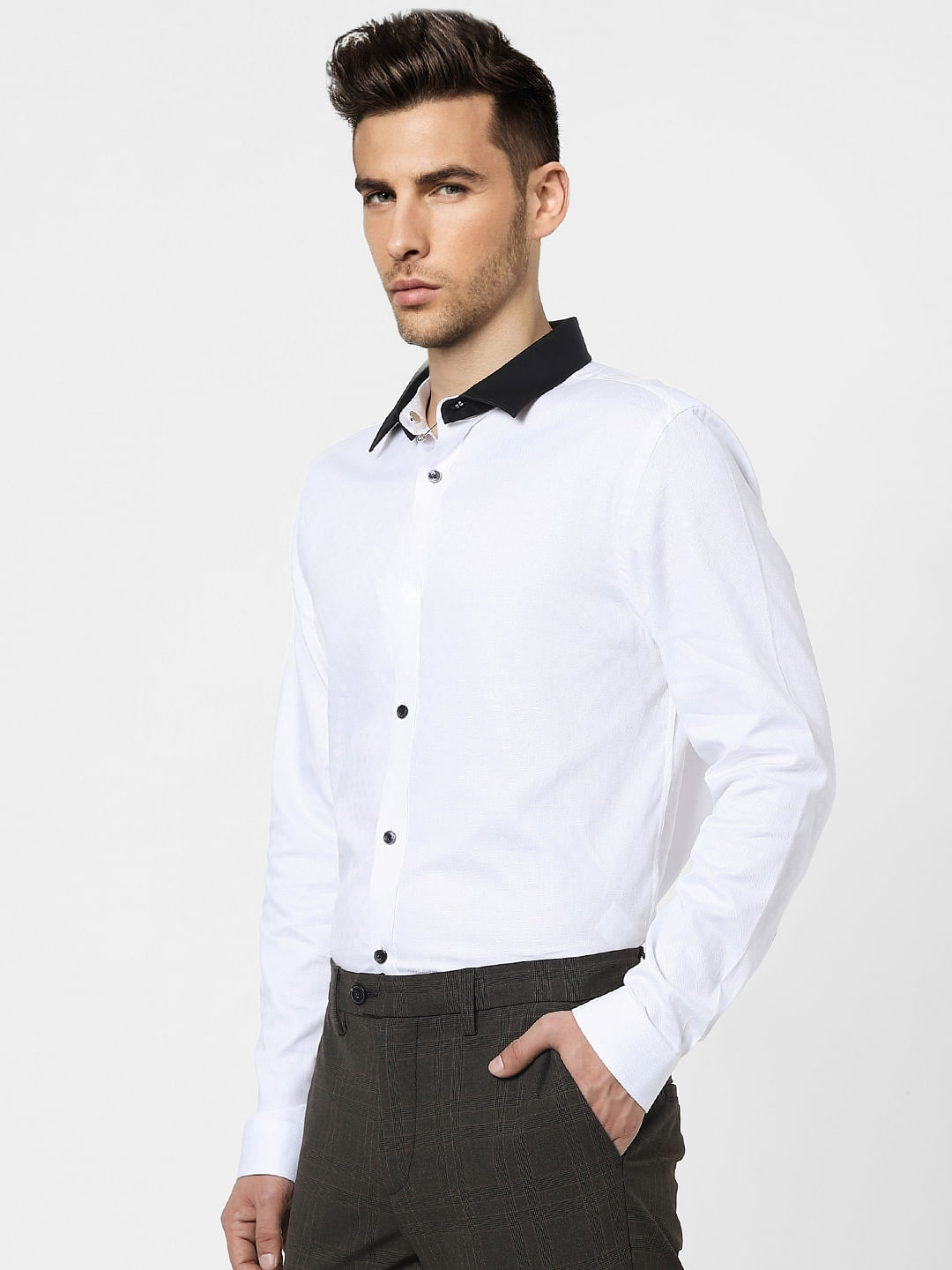 White Full Sleeves Shirt
