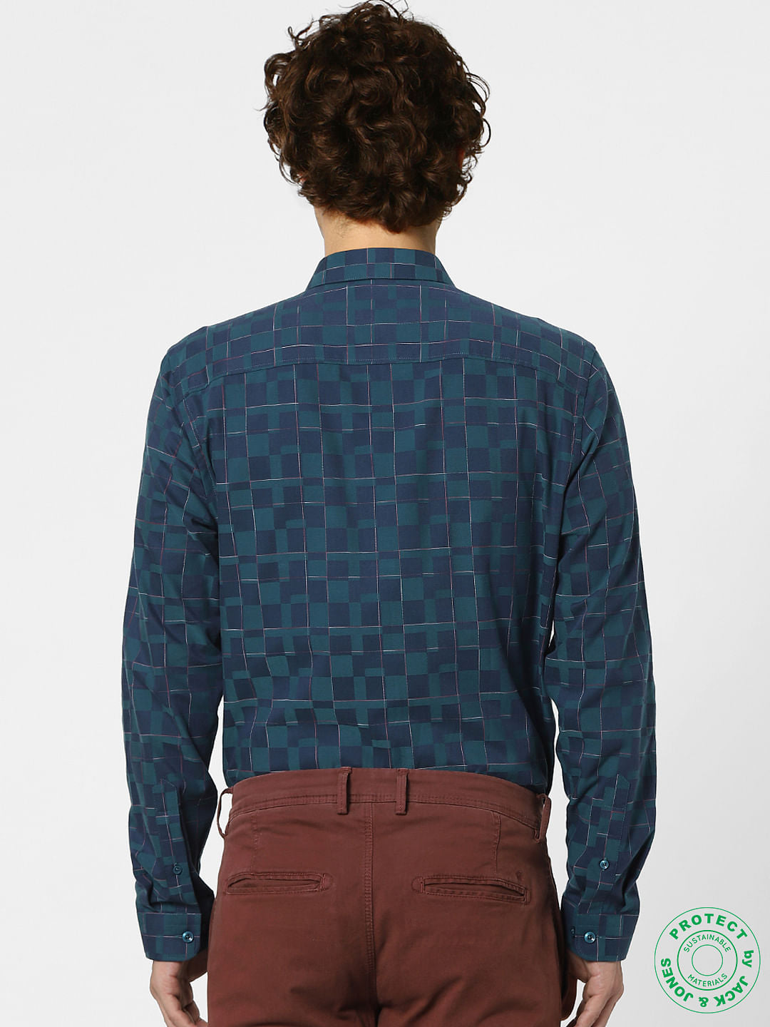 Blue Check Full Sleeves Shirt