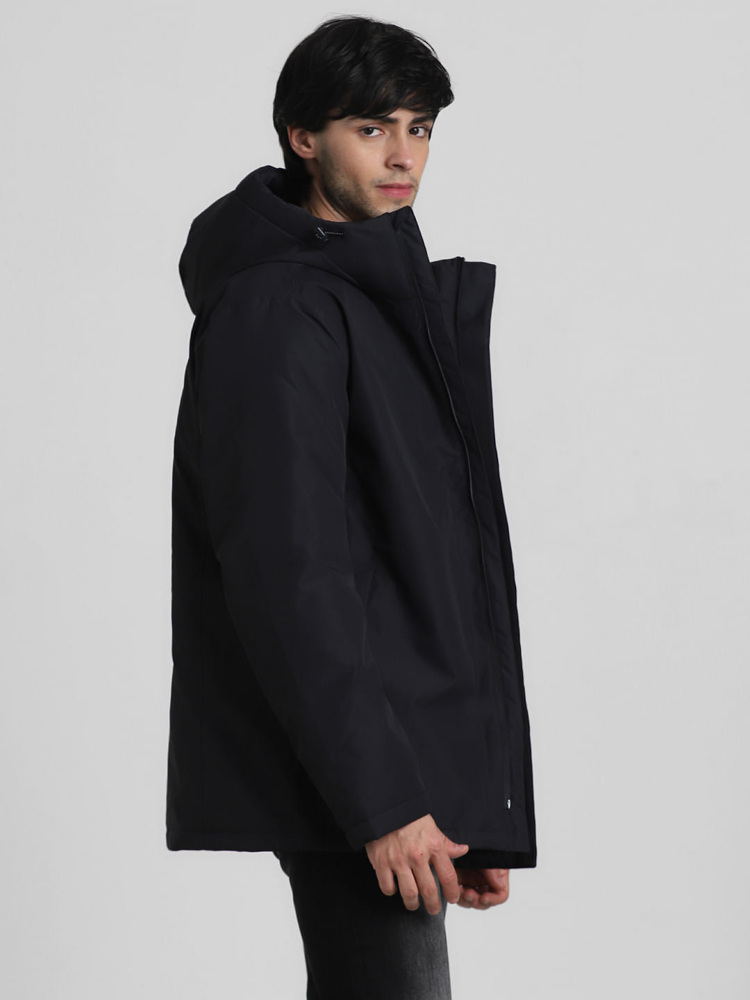 Black Hooded Jacket
