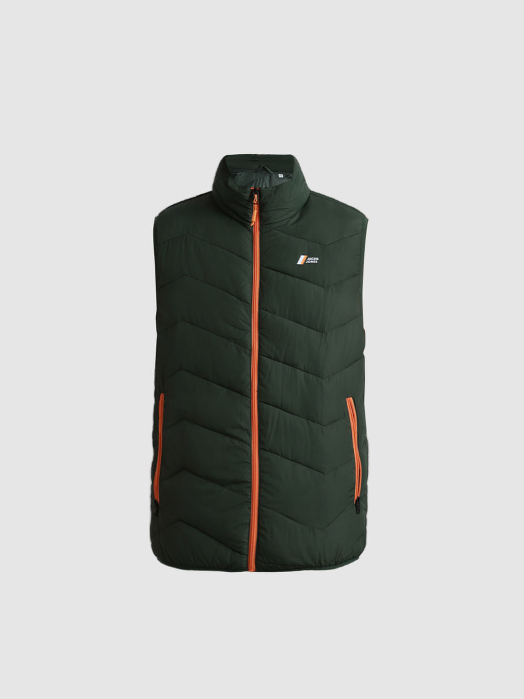 Green Puffer Sleeveless Bodywarmer