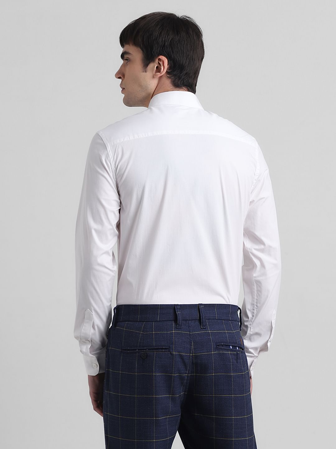 White Formal Full Sleeves Shirt