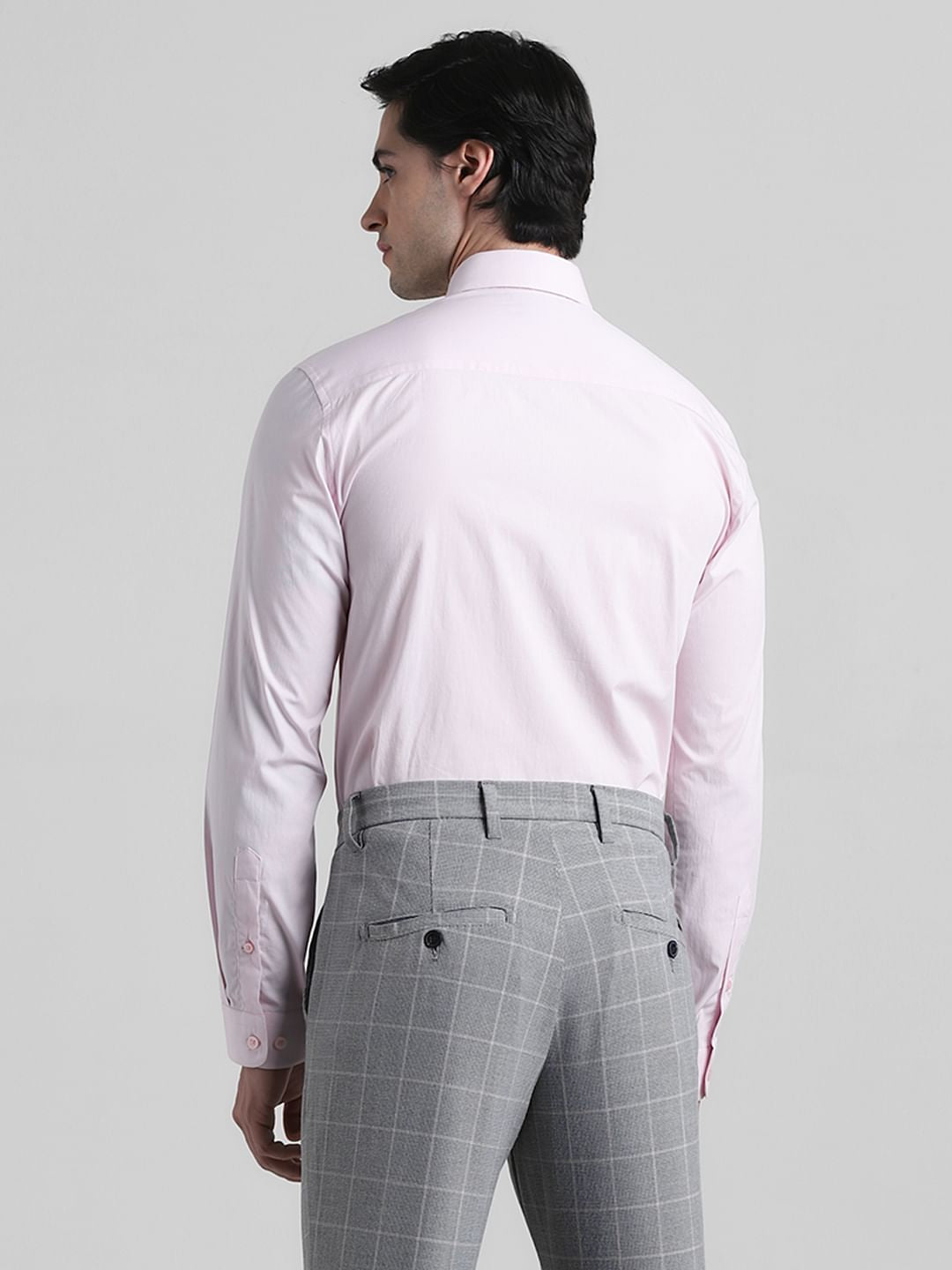 Lavender Cotton Full Sleeves Shirt