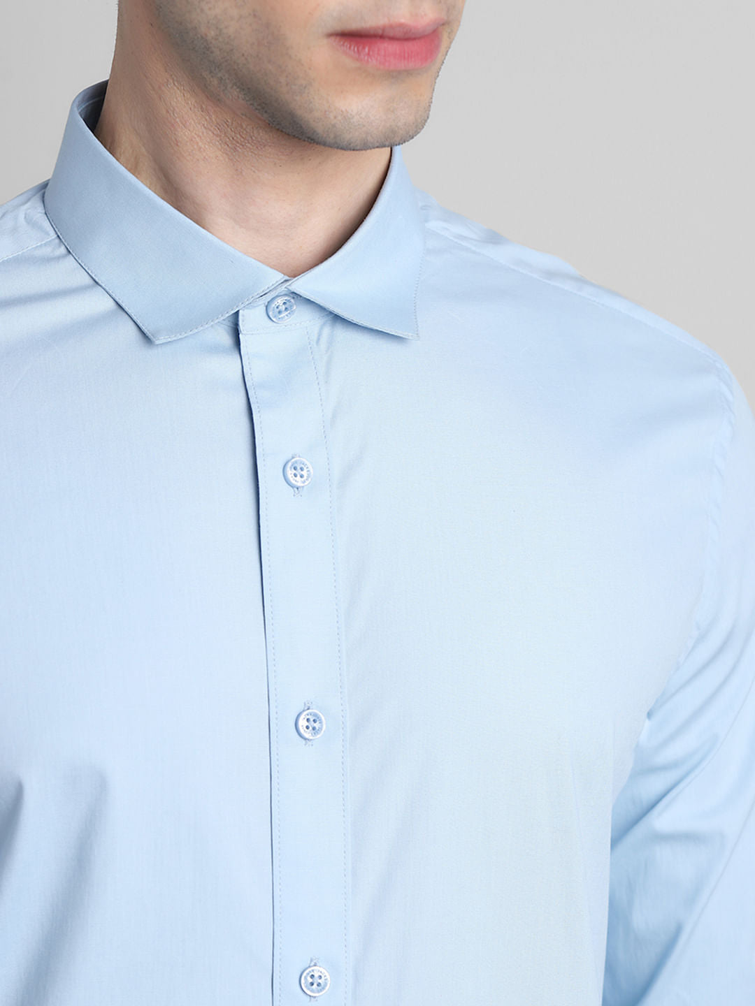 Blue Formal Full Sleeves Shirt