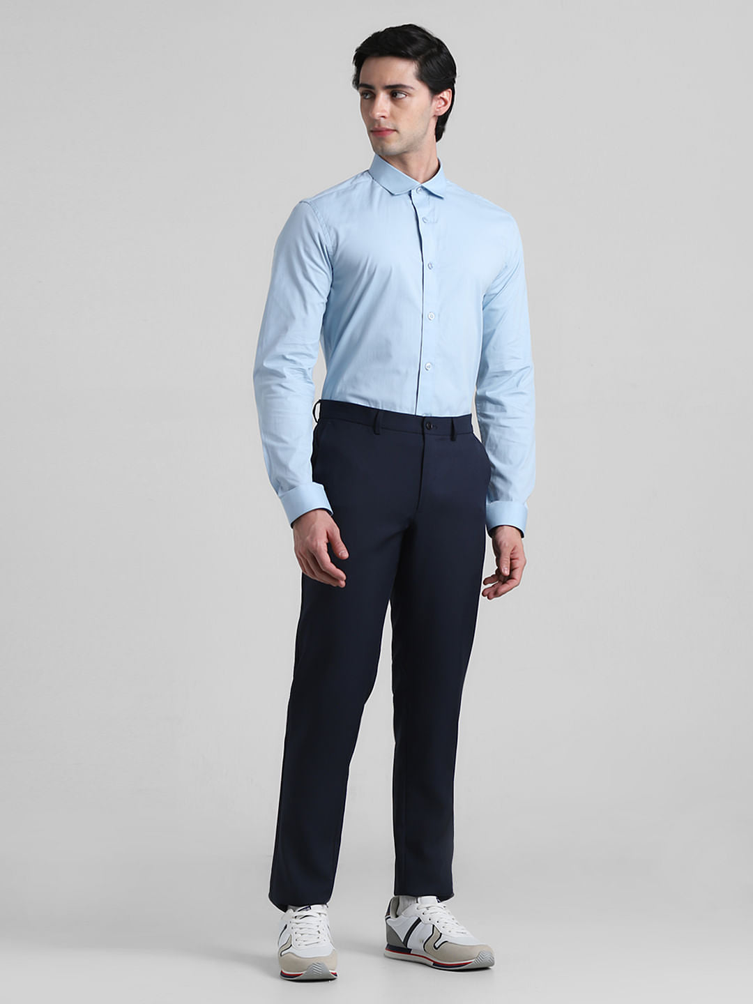 Blue Formal Full Sleeves Shirt