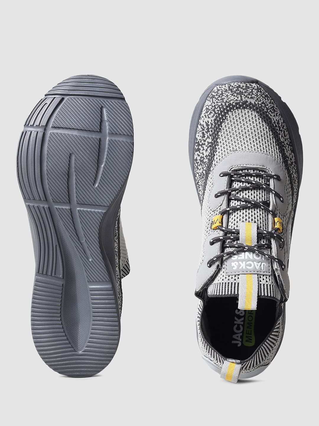 Grey Mesh Sneakers
