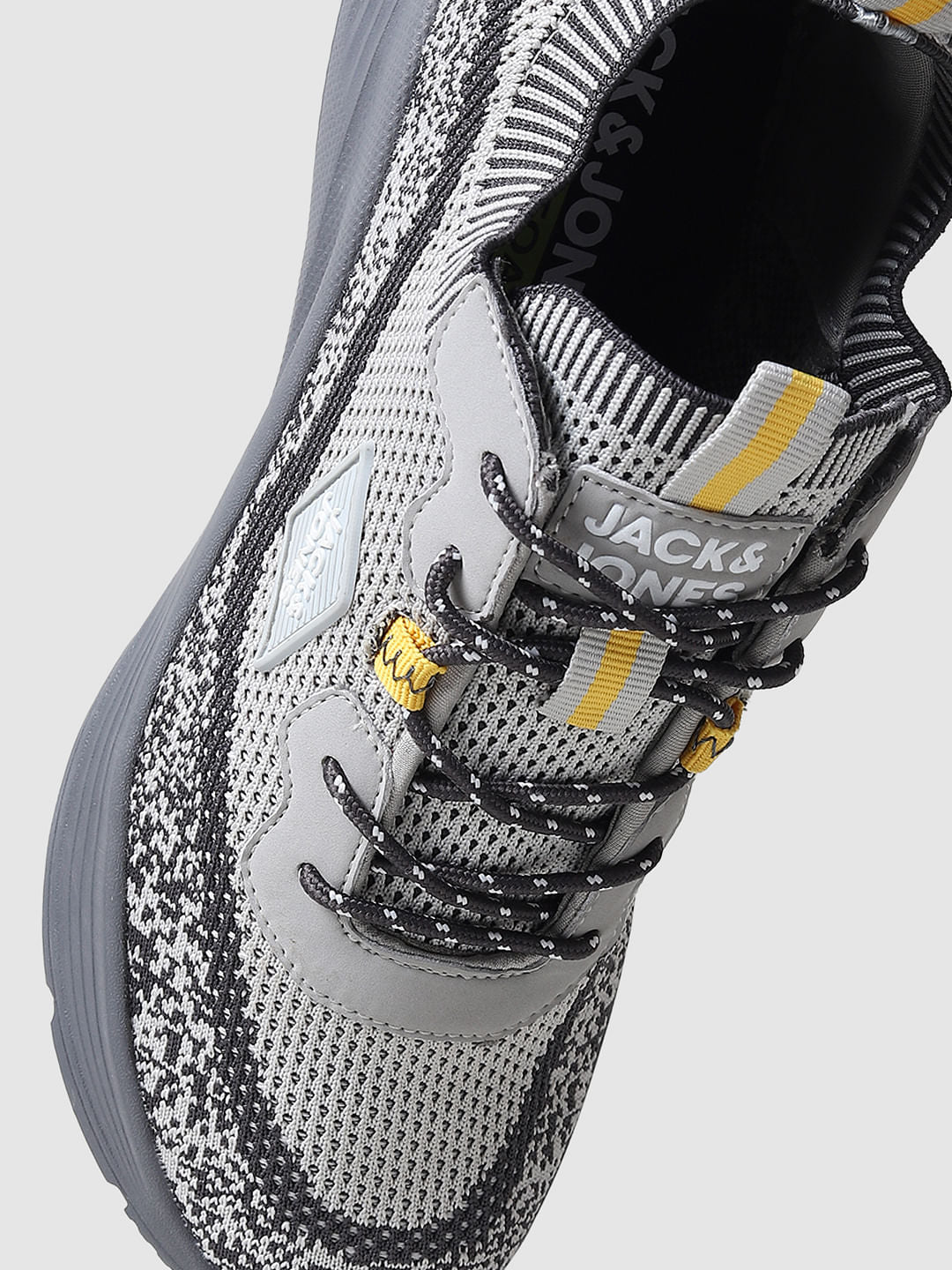 Grey Mesh Sneakers