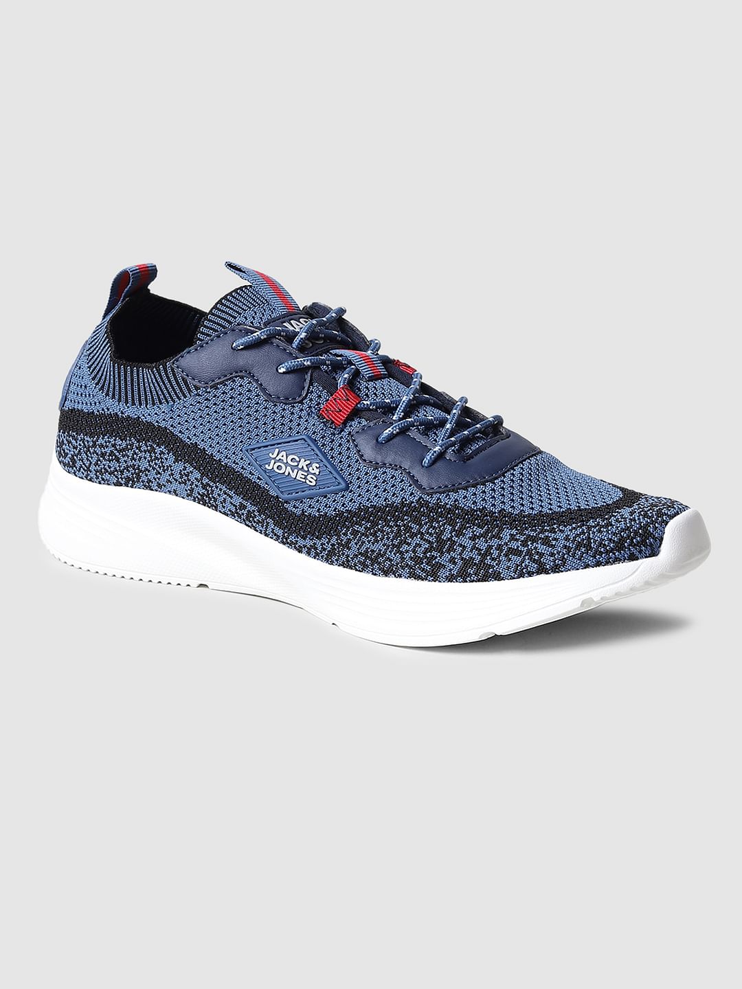 Blue Mesh Sneakers