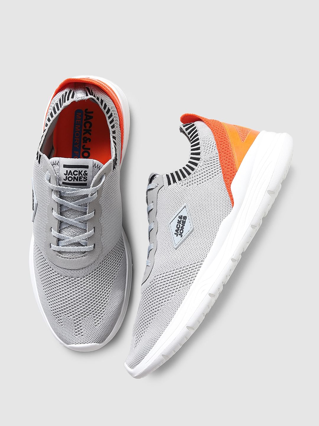Grey Mesh Sneakers