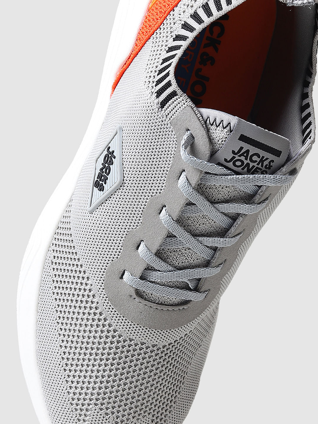 Grey Mesh Sneakers