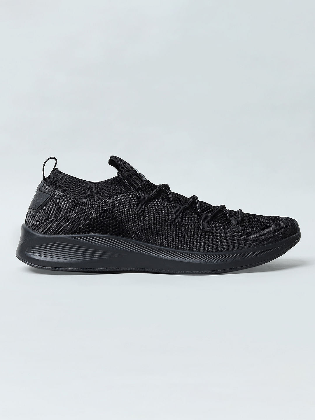 Black Lace-Up Sneakers