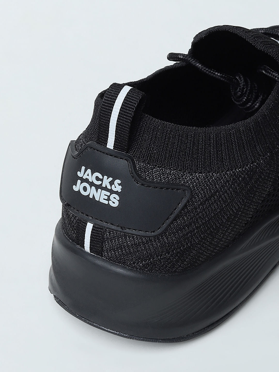 Black Lace-Up Sneakers