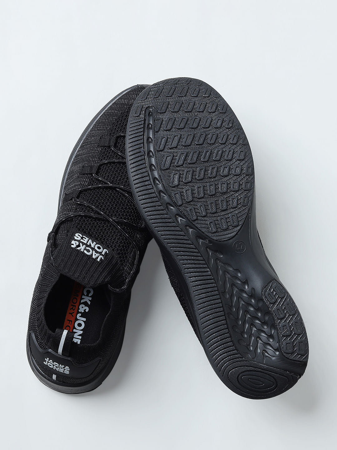 Black Lace-Up Sneakers
