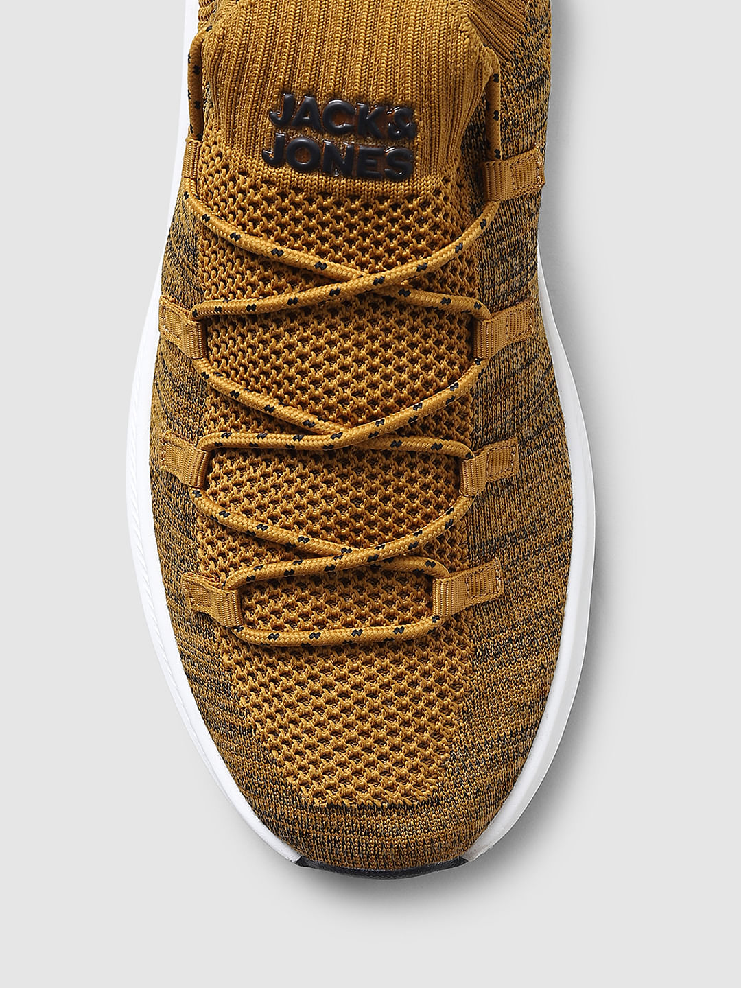Mustard Mesh Sneakers