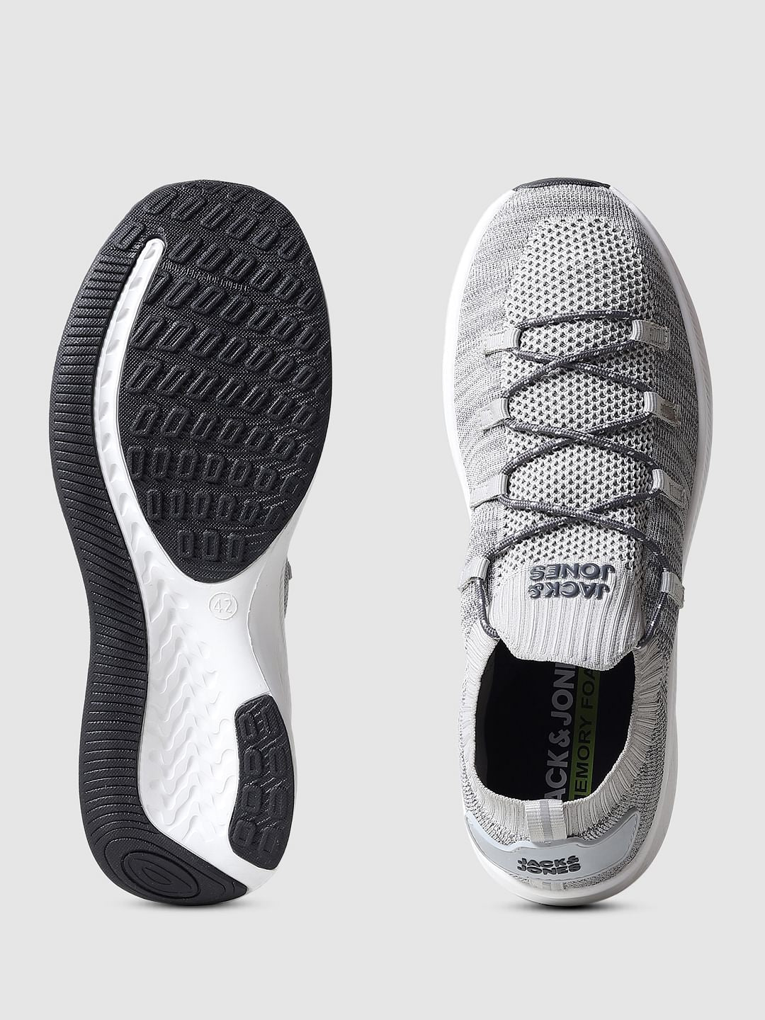 Grey Mesh Sneakers