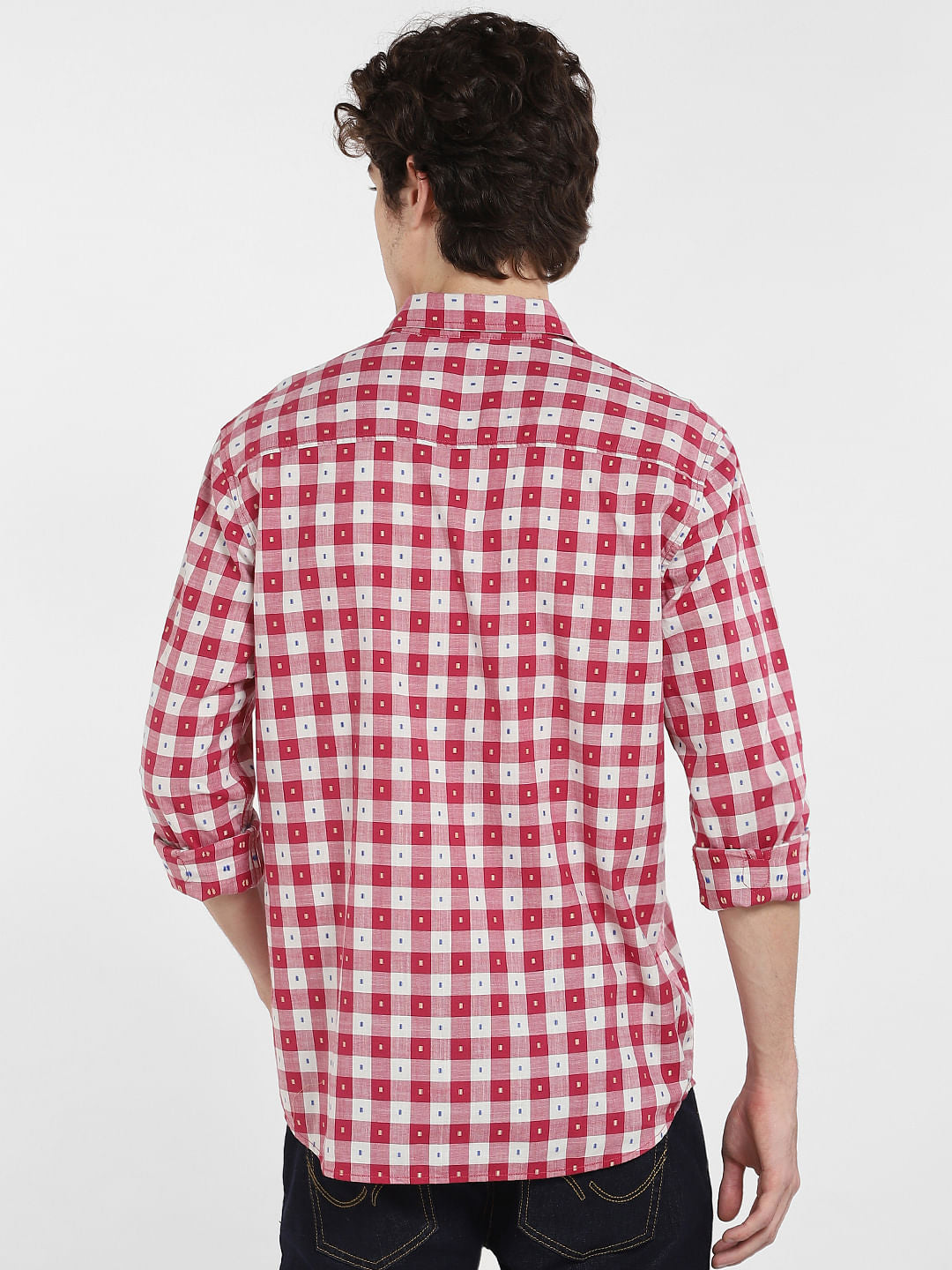 Red Check Full Sleeves Shirt