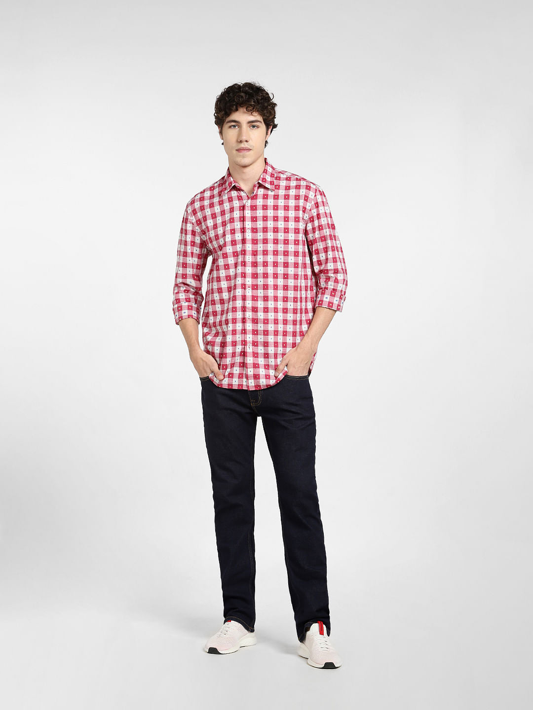 Red Check Full Sleeves Shirt