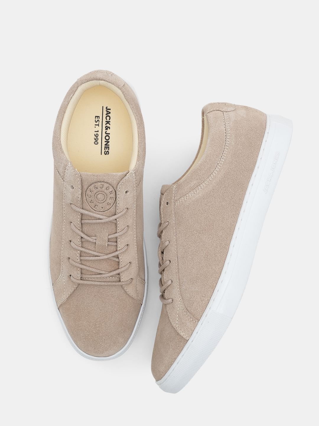 Beige Suede Sneakers