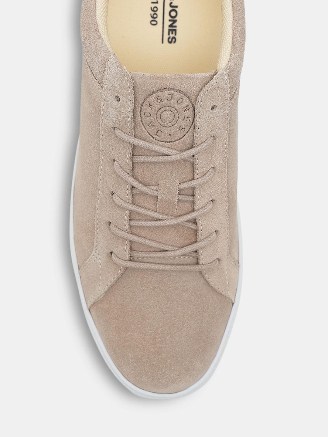 Beige Suede Sneakers