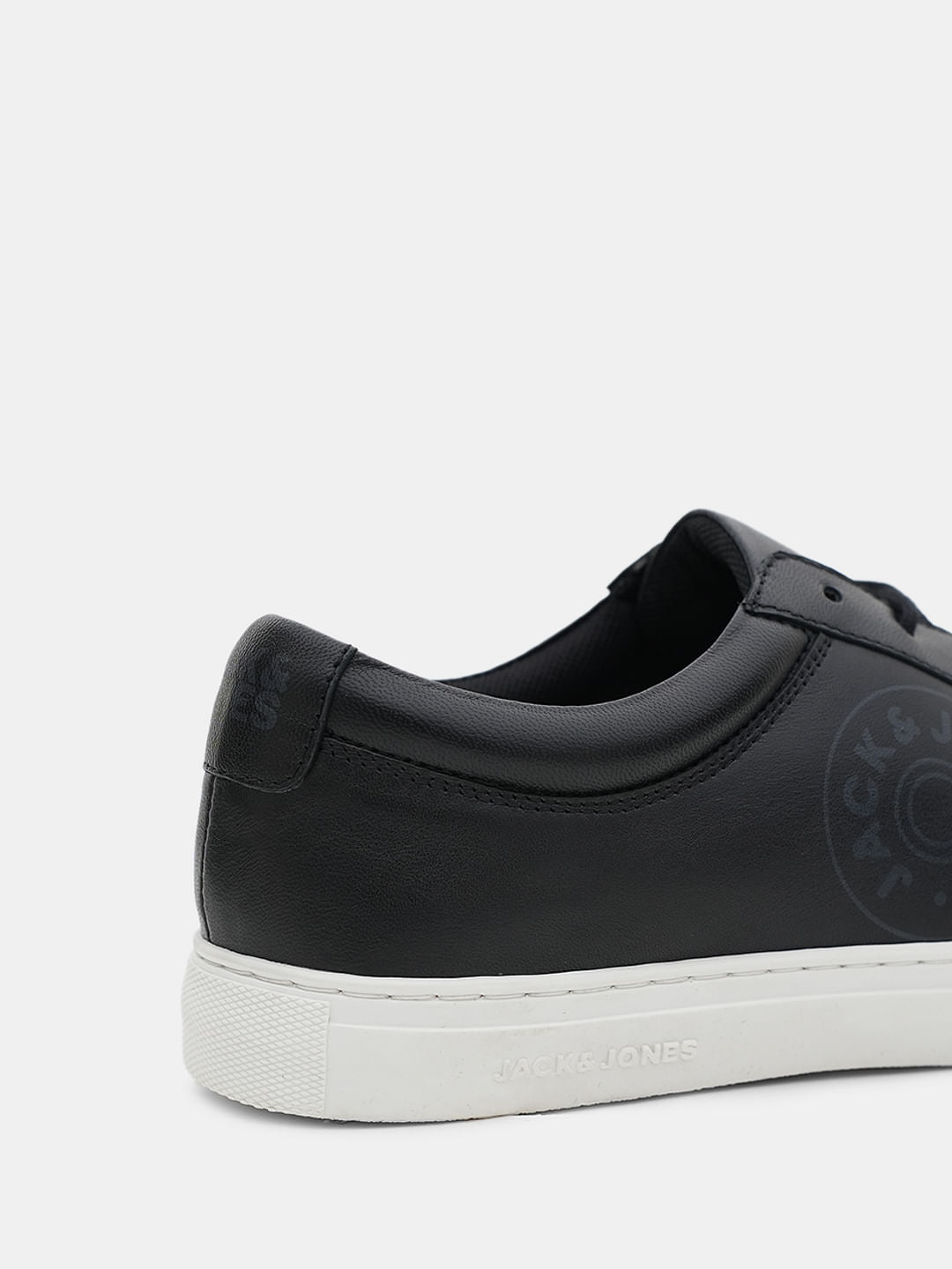 Black Leather Sneakers