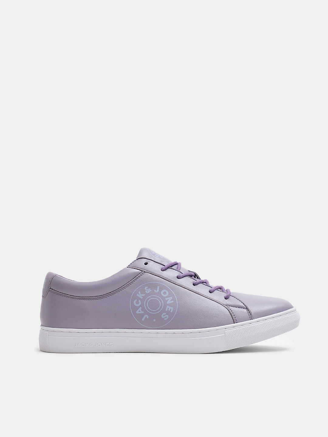 PURPLE LEATHER SNEAKERS