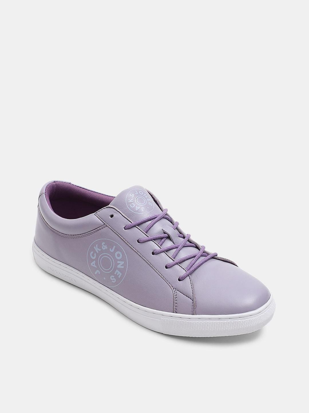 PURPLE LEATHER SNEAKERS