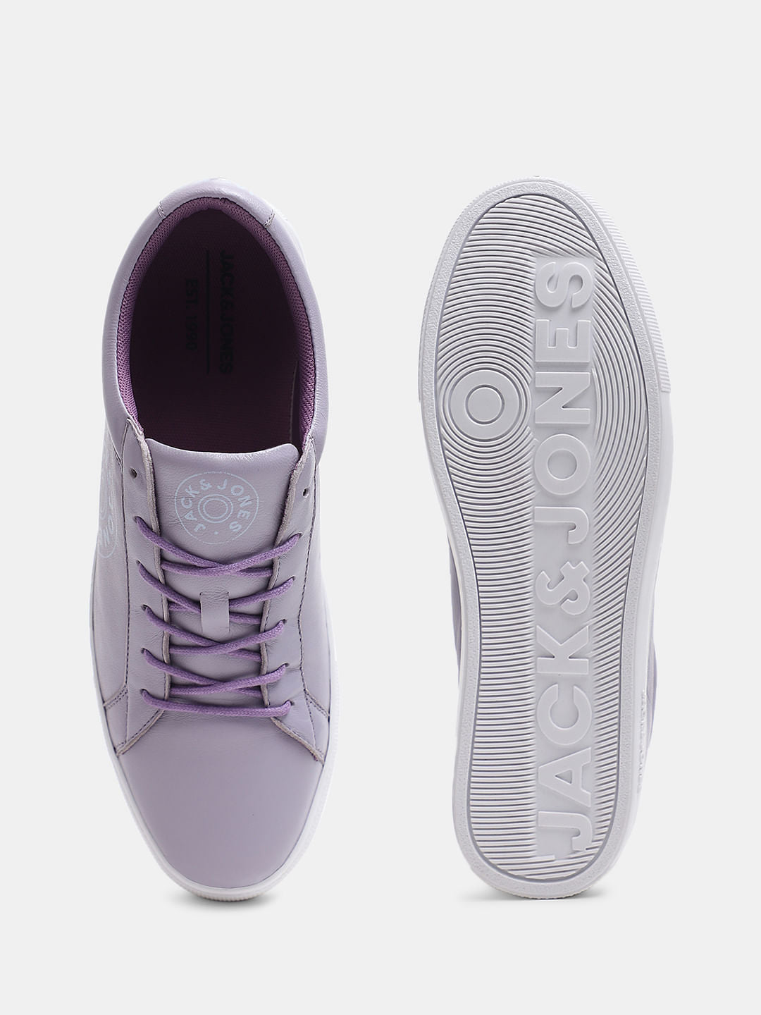 PURPLE LEATHER SNEAKERS