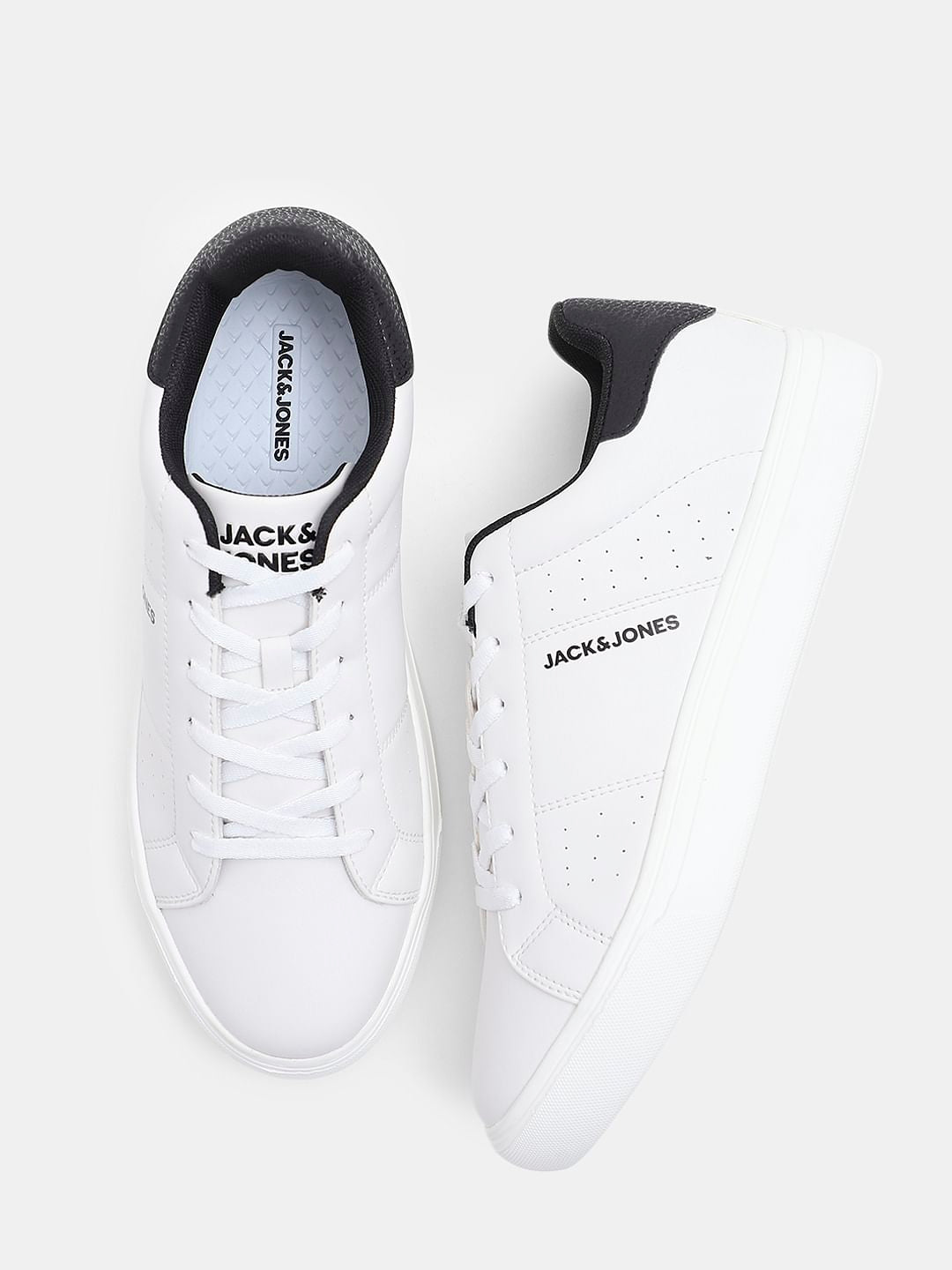 White PU Casual Sneakers