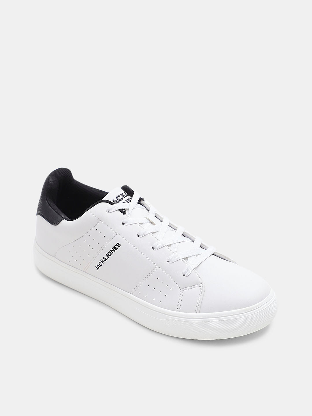White PU Casual Sneakers