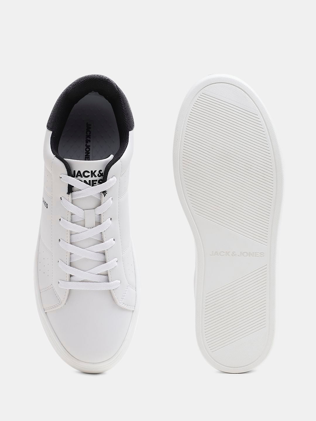 White PU Casual Sneakers