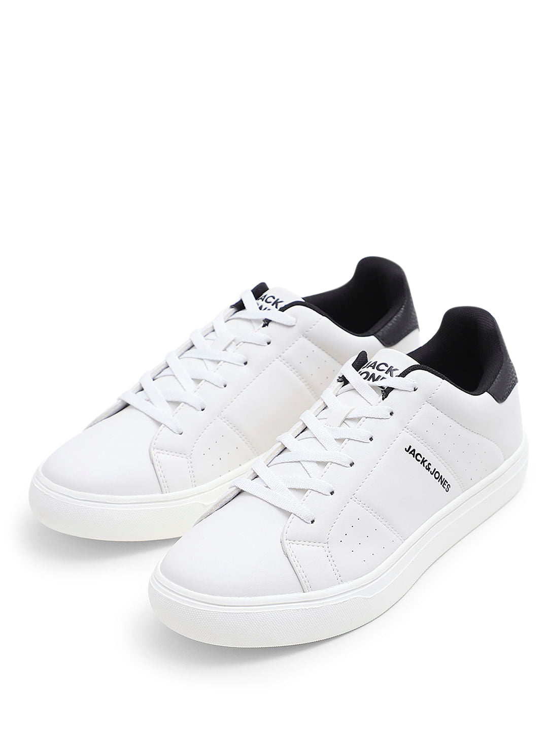 White PU Casual Sneakers