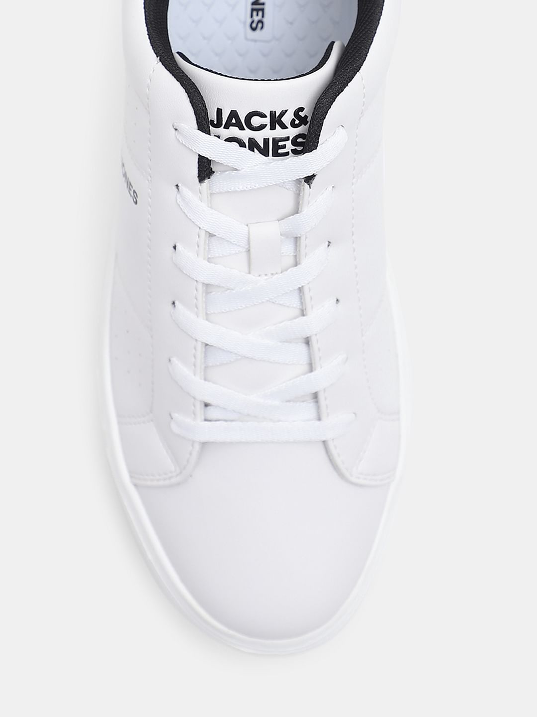 White PU Casual Sneakers