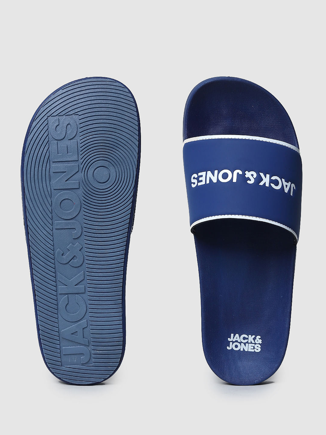 Blue Logo Print Sliders