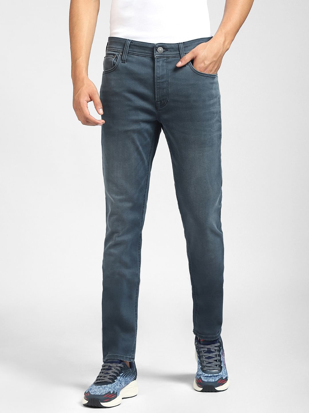 Blue Low Rise Liam Skinny Jeans